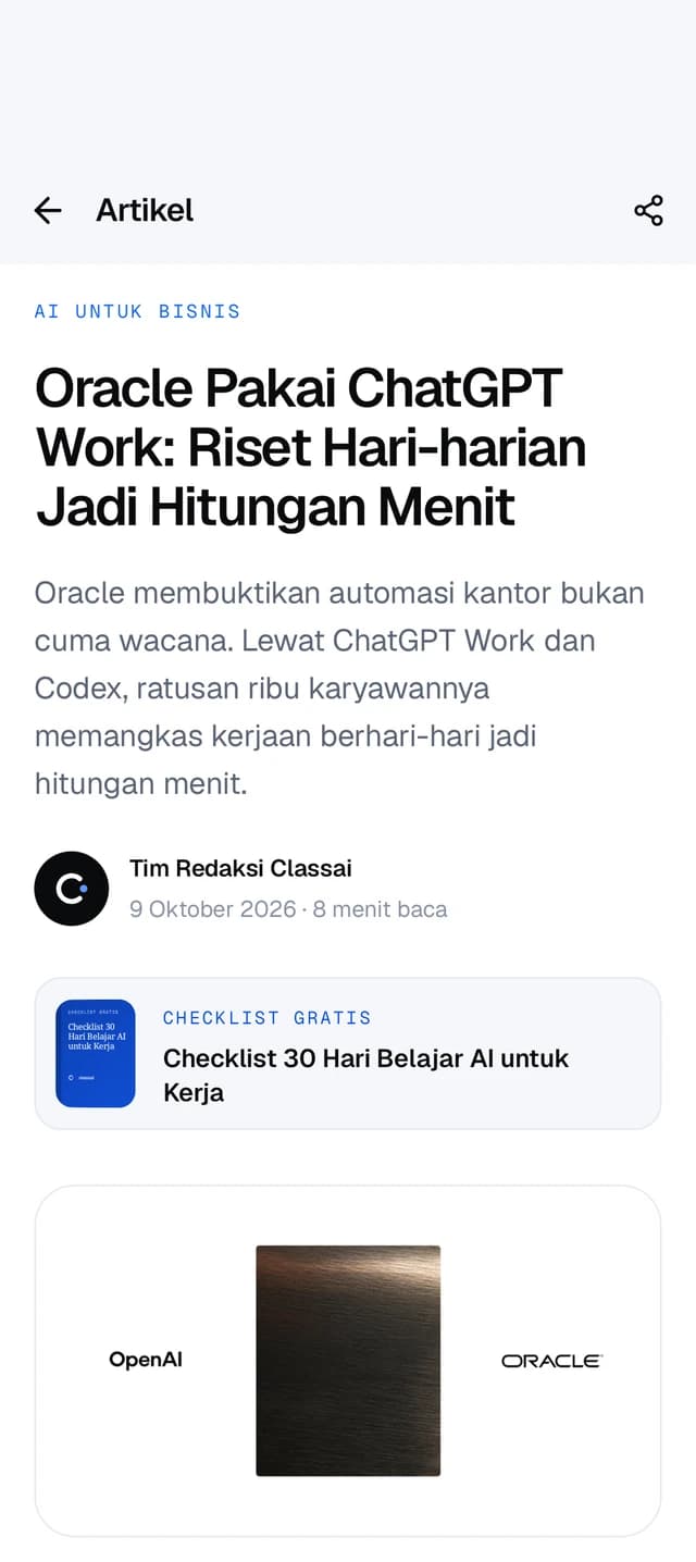 Artikel AI terbaru dalam bahasa Indonesia