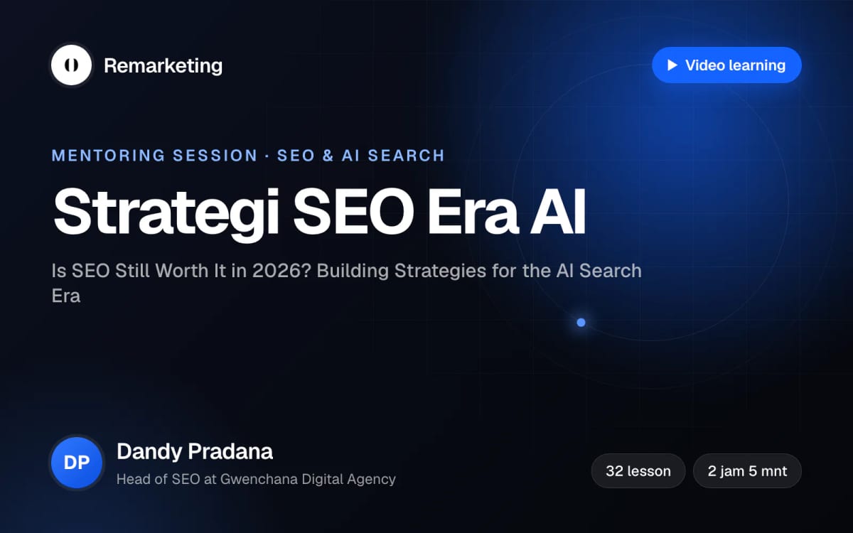 [Mentoring Session] Is SEO Still Worth It in 2026? Building Strategies for the AI Search Era