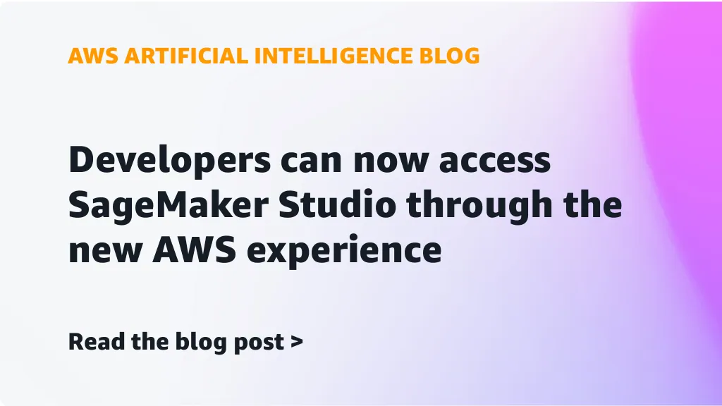 Tampilan dashboard registrasi Amazon SageMaker Studio baru tanpa kartu kredit