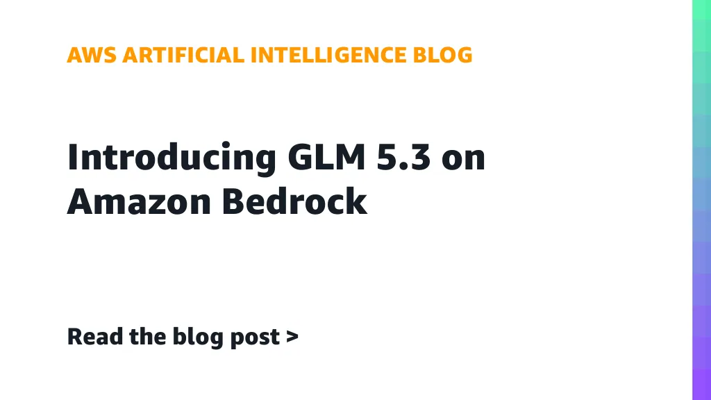 Ilustrasi model GLM 5.3 di Amazon Bedrock untuk coding dan keamanan siber