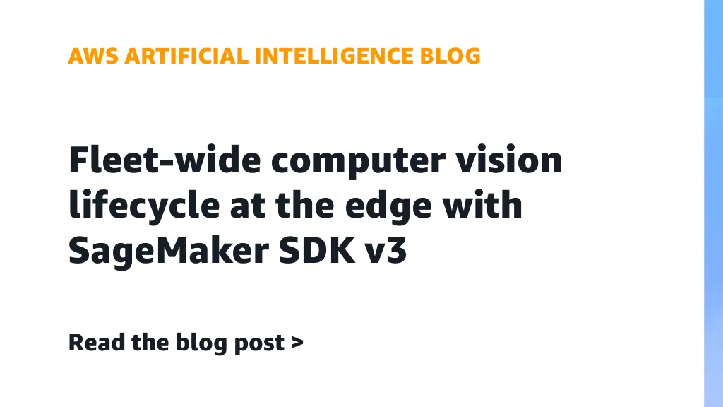 Diagram arsitektur alur kerja MLOps SageMaker SDK v3 untuk fleet kamera edge