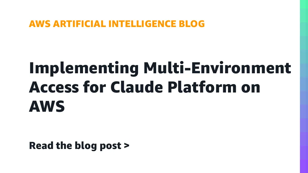 Diagram arsitektur multi-akun AWS buat akses Claude Platform dari produksi, developer, dan layanan eksternal