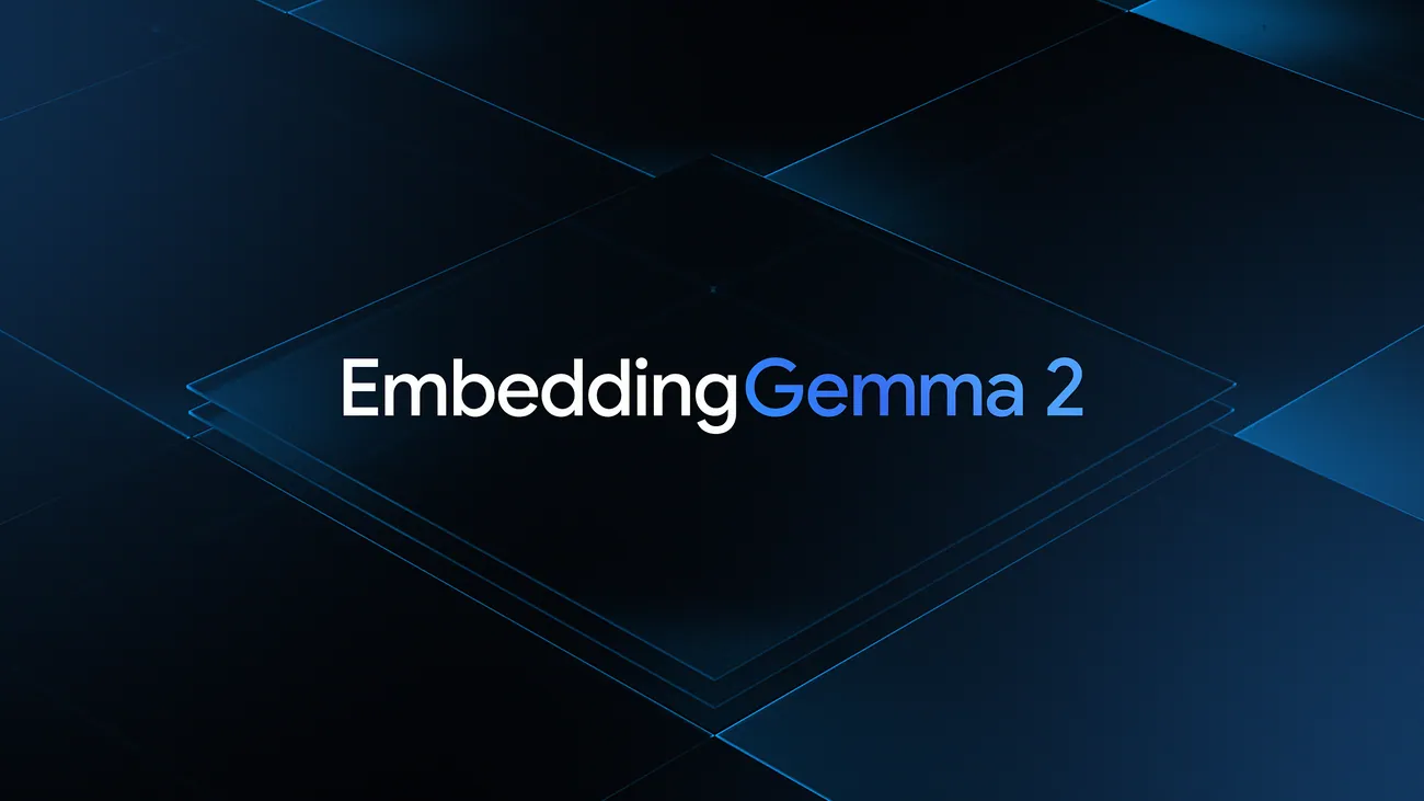 Visual arsitektur model AI EmbeddingGemma 2 Google untuk pencarian multimodal