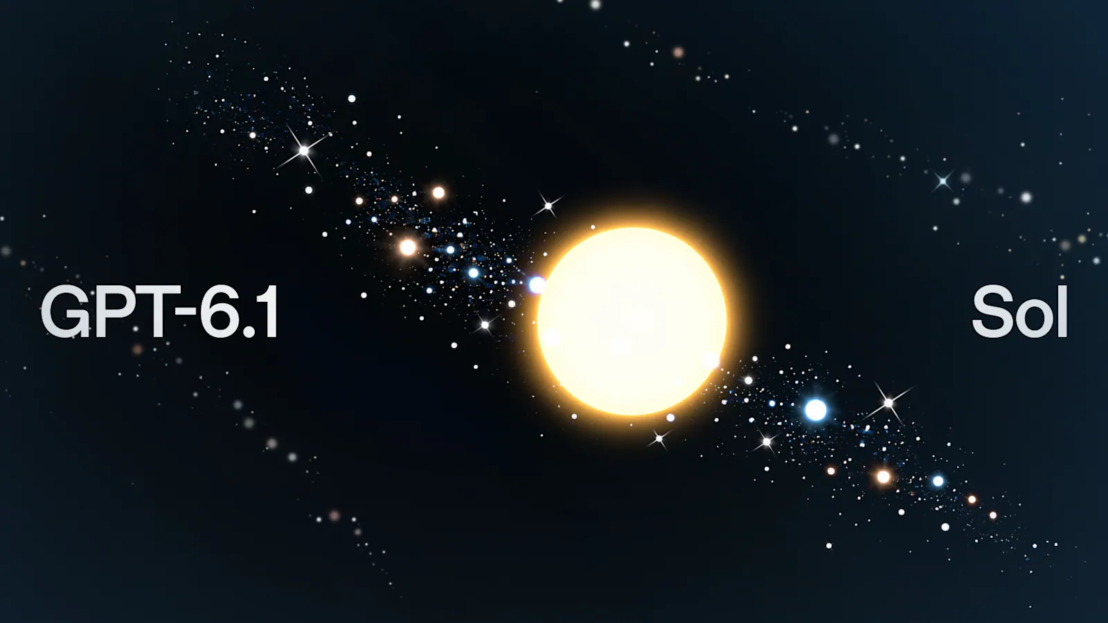 Ilustrasi perbandingan model AI GPT-6.1 Sol dan Astra AI dari OpenAI