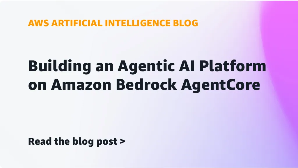 Diagram arsitektur Bedrock AgentCore dan tata kelola platform agen AI enterprise pada AWS