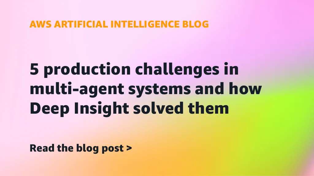 Diagram alur sistem multi-agent AI Deep Insight AWS untuk analisis data otomatis di tingkat produksi
