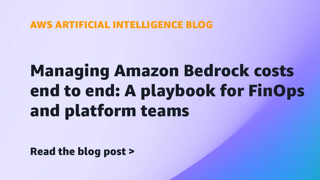 Diagram alur playbook FinOps Amazon Bedrock untuk mengontrol biaya dan konsumsi token AI