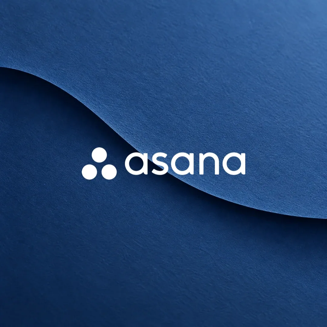 Asana browser agent — Blue layered paper cover and hero