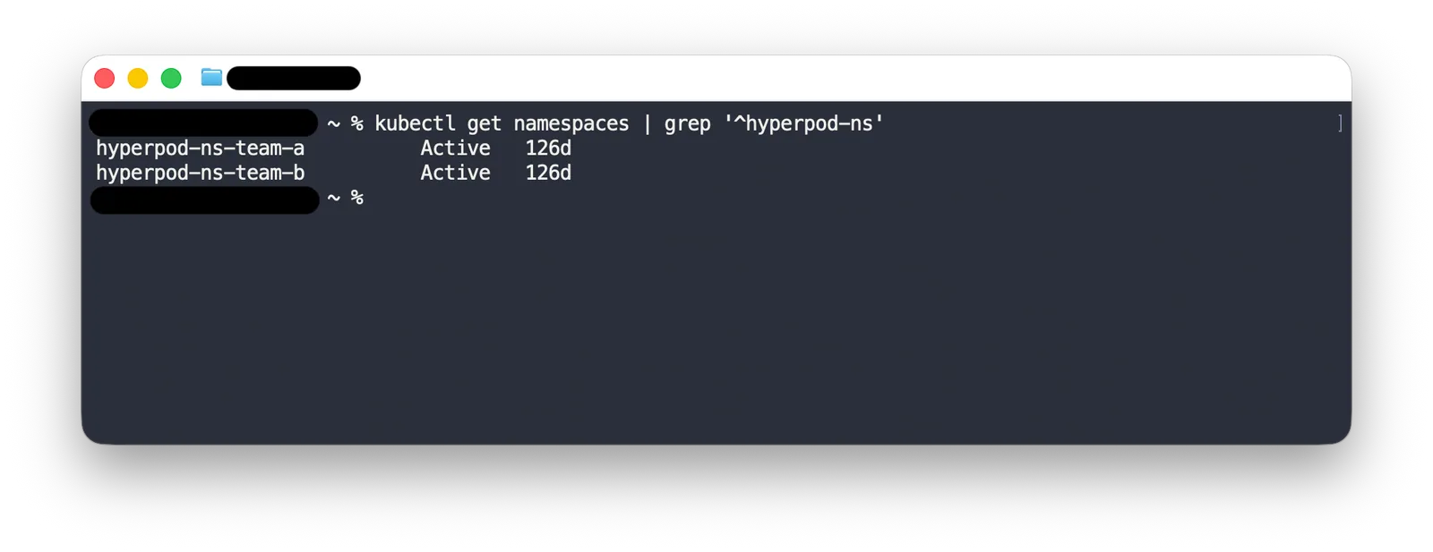 Cluster namespaces managed by HyperPod Task Governance, one dedicated to each team