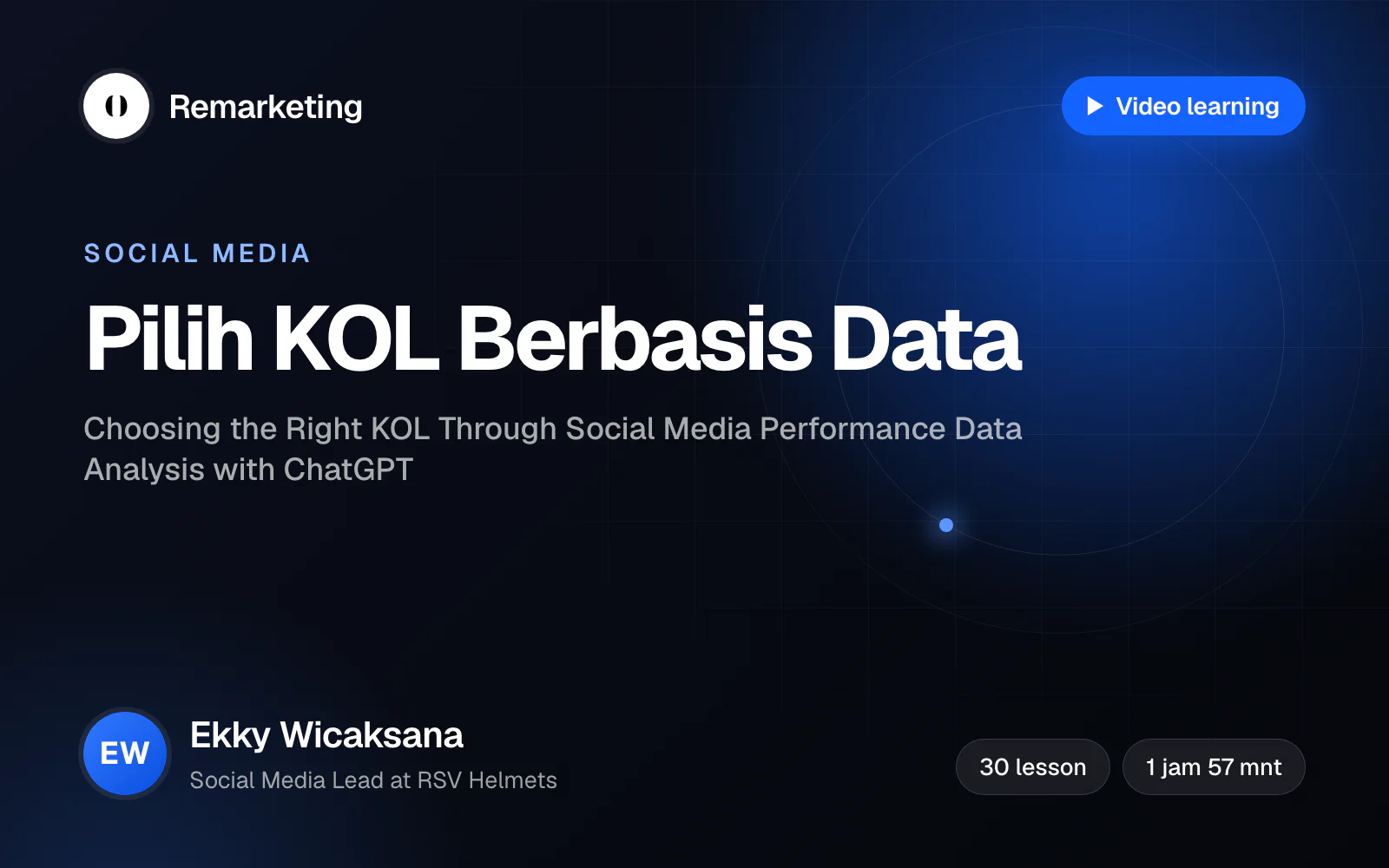 Banner kelas Choosing the Right KOL Through Social Media Performance Data Analysis with ChatGPT