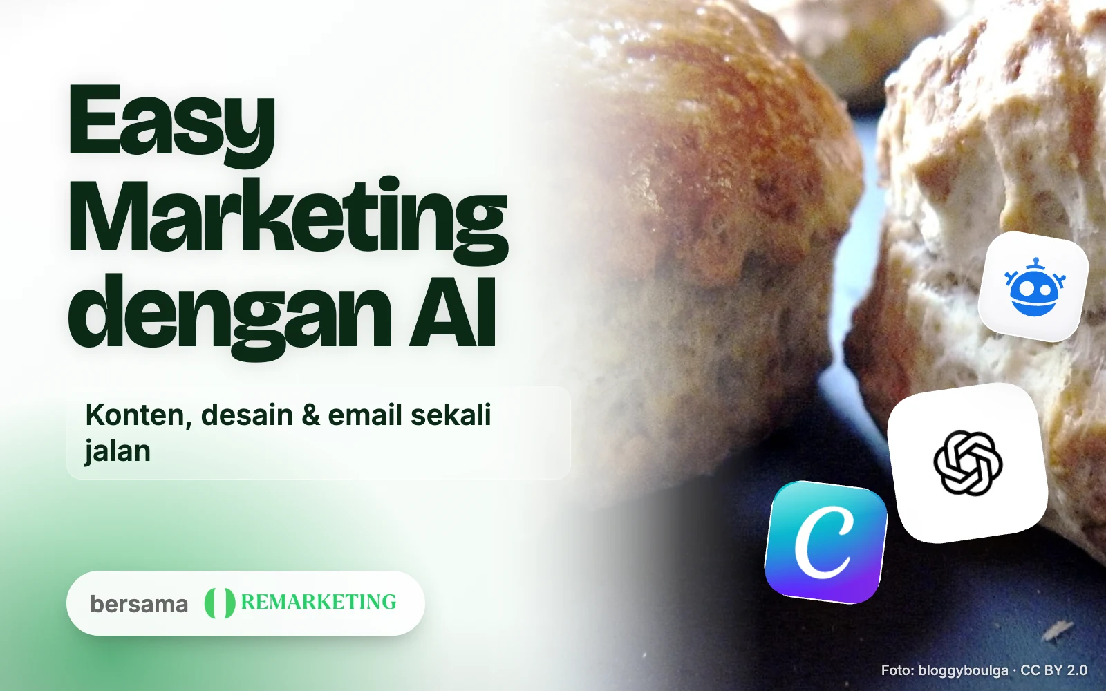 Banner kelas “Easy” Marketing with AI: How AI Simplifies Marketing for Maximum Impact