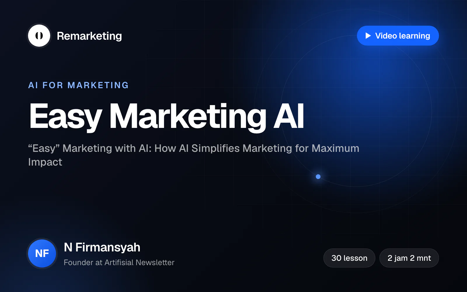 Banner kelas “Easy” Marketing with AI: How AI Simplifies Marketing for Maximum Impact