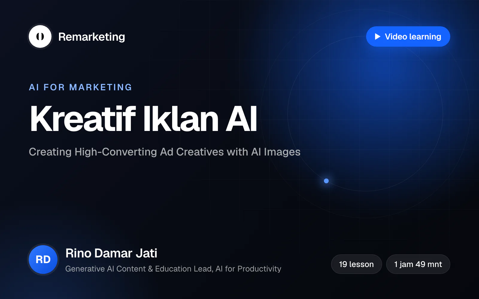 Banner kelas Creating High-Converting Ad Creatives with AI Images